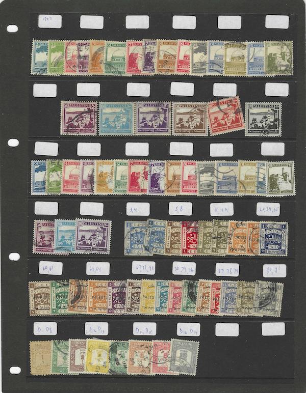 Lot 44 - british mandate stamps -  Negev Holyland 98th Holyland Postal Bid Sale